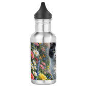 Kitten in de bloementuin waterfles (Links)
