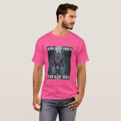 Kitten in de lakens Grappige Alpha weerwolf wolf W T-shirt (Voorkant volledig)