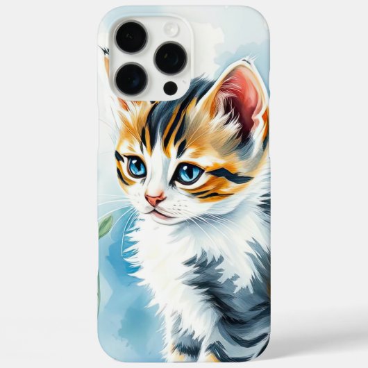 Kitten in een bloementuin Case-Mate iPhone case (Achterkant)