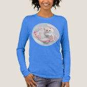 Kitten in een bubbel Vrouwen Tri-blend Shirt (Voorkant)