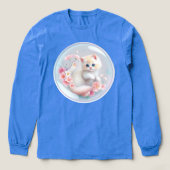 Kitten in een bubbel Vrouwen Tri-blend Shirt (Voorkant)