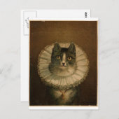 Kitten in een Elizabeth-rof Briefkaart (Voorkant / Achterkant)