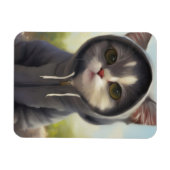 Kitten in een Hoodie Magneet (Horizontaal)