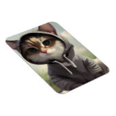 Kitten in een Hoodie Magneet (Rechterzijde)