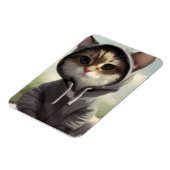 Kitten in een Hoodie Magneet (Linkerzijde)