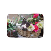 Kitten in een mand badmat (Voorkant)