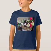 Kitten in een mand t-shirt (Voorkant)