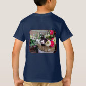 Kitten in een mand t-shirt (Achterkant)