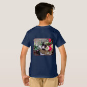 Kitten in een mand t-shirt (Achterkant volledig)