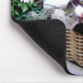 Kitten in een mandje muismat (Hoek)