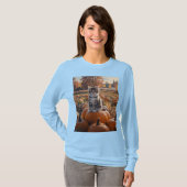 Kitten in een pompoenveld Vrouwen T-shirt (Voorkant volledig)