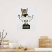 Kitten in een trofee poster (Keuken)