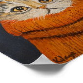 Kitten in een trui - Fine Art Print voor kattenlie (Hoek)