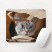 Kitten in Grocery Bag Muismat (Met muis)
