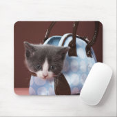 Kitten in handtas muismat (Met muis)