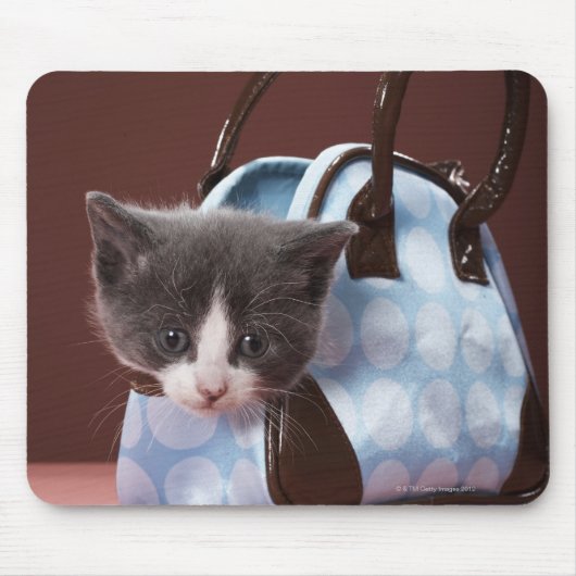 Kitten in handtas muismat (Voorkant)