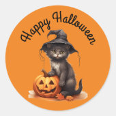 Kitten in heks Pet Sticker (Voorkant)