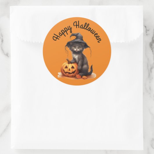 Kitten in heks Pet Sticker (Tas)