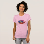 Kitten in het mandje van Yarn T-shirt (Voorkant volledig)