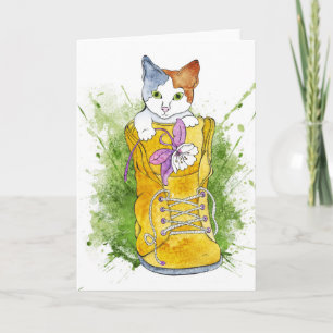 Kitten in Hiking Boot Kaart