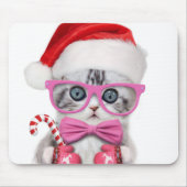 Kitten in kerstpet muismat (Voorkant)