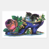  Kitten in Lady's Shoe Sticker (Voorkant)