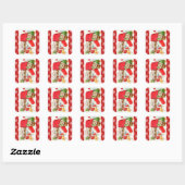  Kitten in Mailbox Kerst sticker (Vel)