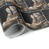 Kitten in oude sneaker cadeaupapier (Rol Hoek)