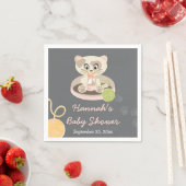 Kitten in roze luiers Baby shower Servetten (Insitu)