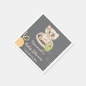 Kitten in roze luiers Baby shower Servetten (Hoek)