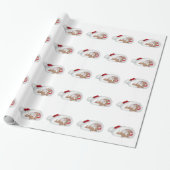 Kitten in Santa hat Cadeaupapier (Uitgerold)