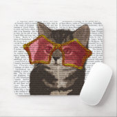 Kitten in Star Sunglazen Muismat (Met muis)