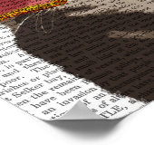 Kitten in Star Sunglazen Poster (Hoek)