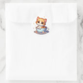 Kitten in Tea cup Stickers (Tas)