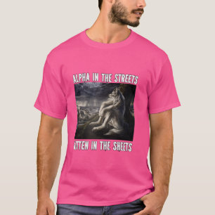 Kitten In The Sheets Grappige Alpha Weerwolf Wolf T-shirt