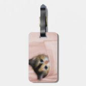 Kitten in zak 2 bagagelabel (Achterkant verticaal)