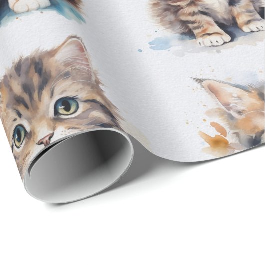  Kitten inpakpapier. Cadeaupapier (Rol Hoek)