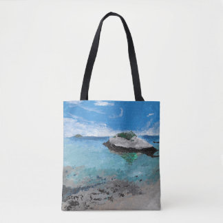 Kitten Island, Maine Canvas tas