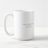 Kitten Island Maine, Mok met grote koffie (Links)