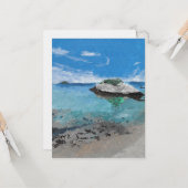 Kitten Island, Southport, Maine, Wenskaart Kaart (Voorkant / Achterkant in situ)