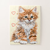 Kitten Jigzaag Puzzle Baby Cat Legpuzzel (Verticaal)