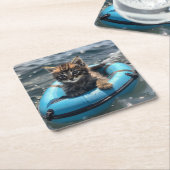 Kitten Kartonnen Onderzetters (Schuin)