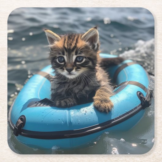 Kitten Kartonnen Onderzetters (Voorkant)