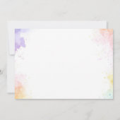 Kitten Kat Let's Feesten 1e Verjaardagsfeestje Fot Kaart (Achterkant)