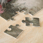  kitten kat vrienden roze boog bel legpuzzel (Zijkant)