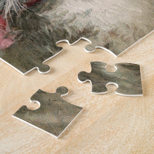  kitten kat vrienden roze boog bel legpuzzel (Zijkant)