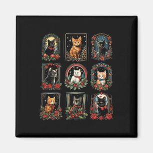 kitten kerstkatten magneet