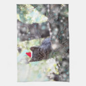 Kitten Kersttijd Theedoek 40,6 cm x 61 cm (Verticaal)