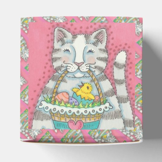 KITTEN, KIJKSNELLERE EGG, SNOEP FAVOR BOX BEDANKDOOSJES (Bovenkant)