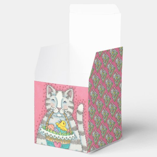 KITTEN, KIJKSNELLERE EGG, SNOEP FAVOR BOX BEDANKDOOSJES (Geopend)